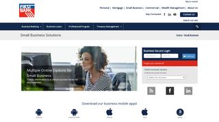 Small Business Solutions - First Bank