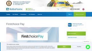 Firstchoice Pay - (payment system) - RoboForex