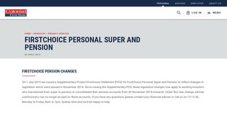 FirstChoice Personal Super and Pension - Colonial First State