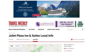 Joliet Plaza Inn & Suites Local Info- First Class Joliet, IL Hotels: Travel ...