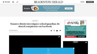 Manatee school guardian under investigation | Bradenton Herald