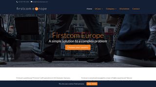 Firstcom Europe: Home