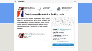 First Command Bank Online Banking Login - CC Bank