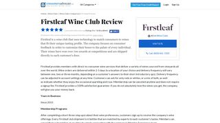 2019 Firstleaf Reviews: Wine Clubs - ConsumersAdvocate.org