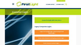 Customer Login | FirstLight Fiber