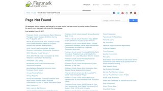 Page Not Found - Firstmark Credit Union