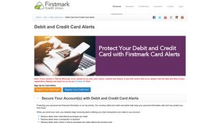 Debit and Credit Card Alerts - Firstmark Credit Union