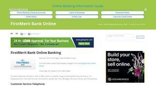 FirstMerit Bank Online | Online Banking Information Guide
