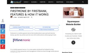 FIRSTMONIE BY FIRSTBANK, FEATURES & HOW IT WORKS ...