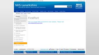 FirstPort - NHS Lanarkshire
