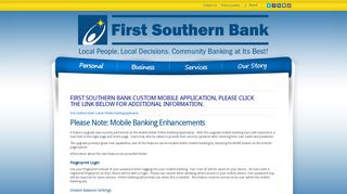 Mobile Banking - First Southern Bank (Carbondale, IL)