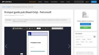 firstspot guide.pub (Read-Only) - Patronsoft Pages 1 - 50 - Text ...