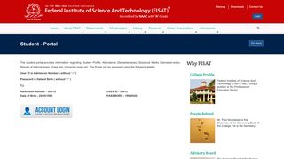 Student Portal - FISAT - Federal Institute of Science & Technology