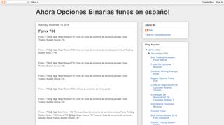 Ahora Opciones Binarias funes en español: Forex 730