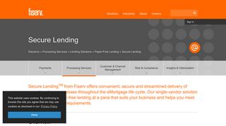 eMortgages, eLending, Secure Lending | Fiserv