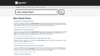 Main Street Fiserv - Sputtr.com