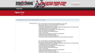 Signup FormCalifornia Fishing Reports | Sea Surface ... - FishDope