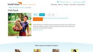 Donate a Fish Pond | World Vision
