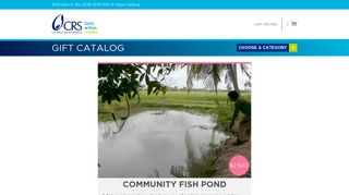 Give a Community Fish Pond | CRS Gift Catalog