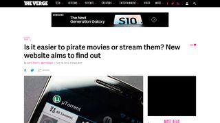 Is it easier to pirate movies or stream them? New website aims to ...