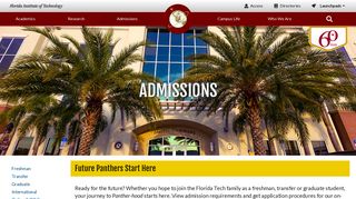 Admissions Overview | Florida Tech
