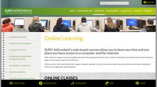 Online Learning | SUNY Adirondack