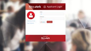 Applicant Log In - fit2work