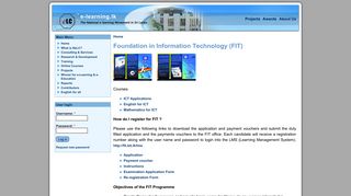 Foundation in Information Technology (FIT) | e-learning.lk