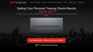 Fit Clients™ - Personal Trainer Software for tracking fitness goals