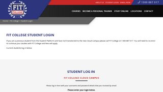 Student Login - Fit College