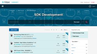 SDK Development - Fitbit Community