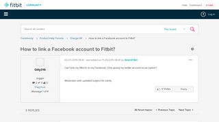 How to link a Facebook account to Fitbit? - Fitbit Community