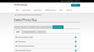 Dates/Prices/Buy | Fitch Learning