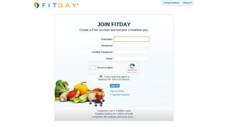 FitDay Sign Up
