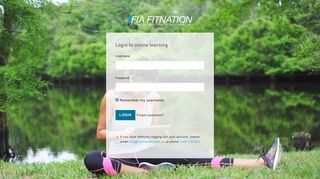 Online Learning Login - FIAFitnation