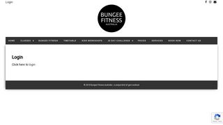 Login - Bungee Fitness Australia