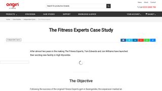 The Fitness Experts Case Study | Origin Fitness