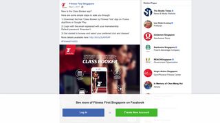 New to the Class Booker app? Here are... - Fitness First Singapore ...