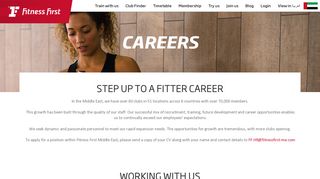 Careers - Fitness First UAE