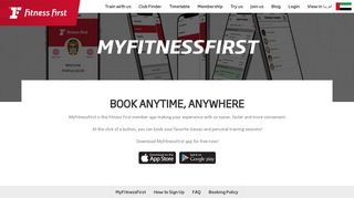 MYFITNESSFIRST Information | Fitness First UAE