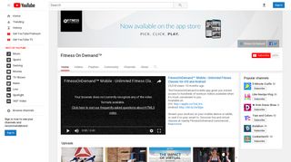 Fitness On Demand™ - YouTube
