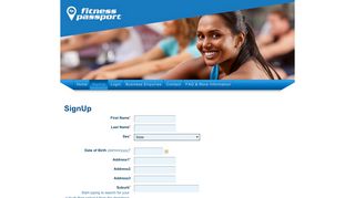 SignUp - fitnesspassport.com.au