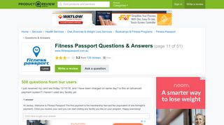 Fitness Passport Questions & Answers (page 11) - ProductReview ...