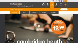 London Cambridge Heath - Fitness4Less - Fresh, fun and affordable ...