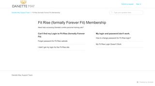 Fit Rise (formally Forever Fit) Membership – Danette May Support Team
