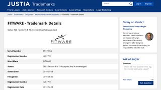 FITWARE Trademark of Snap Fitness, Inc. - Registration Number ...