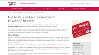 FitWorks Rewards - Independent Health