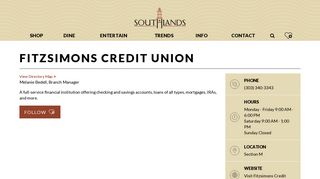Southlands ::: Fitzsimons Credit Union
