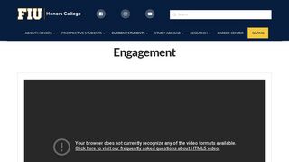 Engagement - FIU Honors College