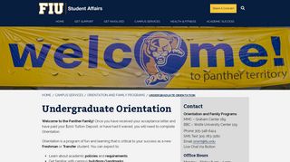Undergraduate Orientation - Campus Services ... - FIU Student Affairs